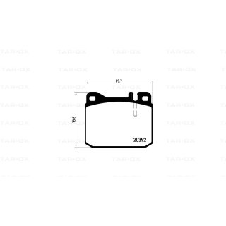 Tarox Bremsbeläge Vorderachse passend für Mercedes S-Klasse (W126/C126) & Mercedes SL-Klasse (R107/C107)