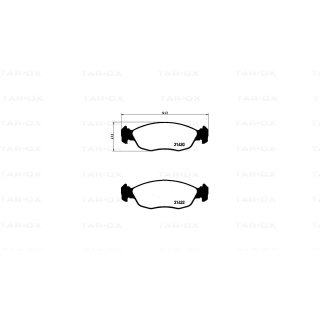 Tarox Bremsbeläge passend für Citroen Saxo, Citroen Xsara & Peugeot 106, Peugeot 306
