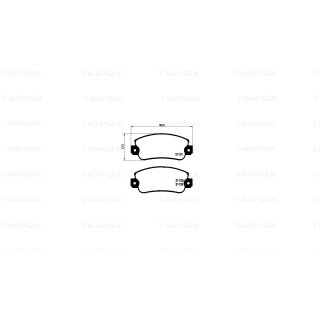 Tarox Bremsbeläge Vorderachse, passend für Alfa Romeo Arna & Alfa Romeo Sprint, BMW 3er (E36) Compact 323