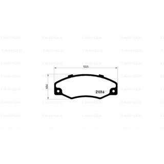 Tarox Bremsbeläge Vorderachse passend für Renault 21