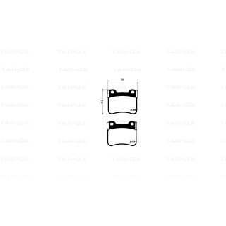Tarox Bremsbeläge Vorderachse passend für Citroen AX, Citroen Saxo & Peugeot 106