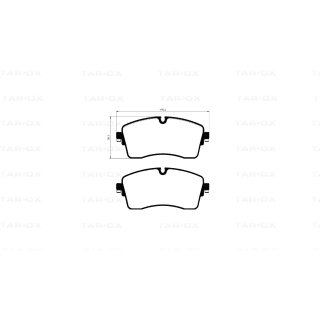 Tarox Bremsbeläge Vorderachse passend für Jaguar E-Pace, Land Rover Defender, Land Rover Discovery Sport, Land Rover Evoque, Land Rover Range Rover Sport