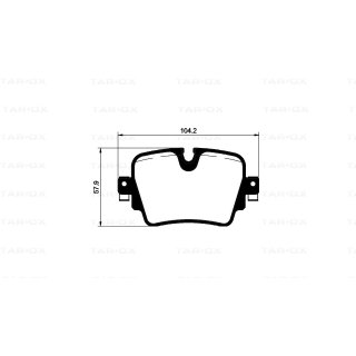 Tarox Bremsbeläge Hinterachse passend für Jaguar F-Type (X152) & Jaguar XJ (X351)