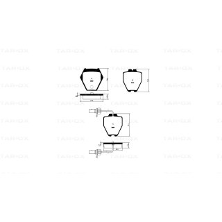 Tarox Bremsbeläge Vorderachse passend für Audi A8 (4D) & Audi A8 quattro (4D)
