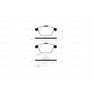 Tarox Bremsbeläge Vorderachse passend für Audi A6 (quattro)(C5) & Audi S6 quattro (C5)