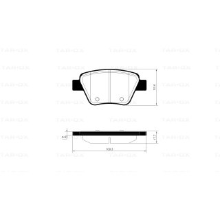 Tarox Bremsbeläge Hinterachse passend für Audi A3 (quattro)(8P), Seat Altea, Seat Leon, Skoda Octavia, Skoda Superb II, Skoda Yeti & VW Eos, VW Golf Mk6, VW Jetta Mk3, VW Scirocco , VW Touran