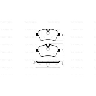 Tarox Bremsbeläge Vorderachse passend für Mini Clubman R55, Mini Countryman R60, Mini Paceman R58, Mini R53, Mini R56