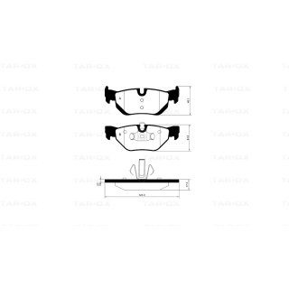 Tarox Bremsbeläge Hinterachse passend für BMW 1er (E81/E87)(E88)(E82), BMW 3er (E90/E92), BMW X1 (E84)