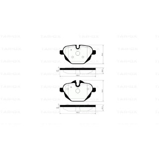 Tarox Bremsbeläge Hinterachse passend für BMW 5er (G30/G31), BMW X3 (F25), BMW Z4 (E89)