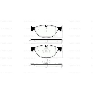 Tarox Bremsbeläge Vorderachse passend für BMW 5er (F10/F11), BMW 5er GT (F07), BMW 6er (F12-F13), BMW 7er (F01/F02/F03/F04)