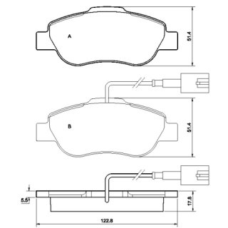 Tarox Bremsbeläge Vorderachse passend für Fiat 500, Fiat Panda & Ford Ka II