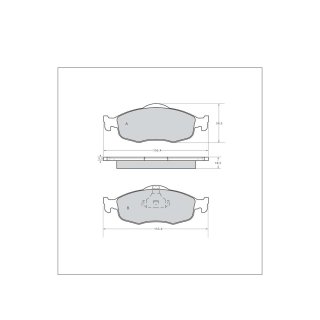 Tarox Bremsbeläge Vorderachse passend für Ford Cougar, Ford Mondeo, Ford Scorpio Mk 1/Granada Mk3