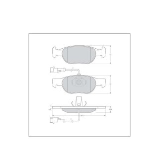 Tarox Bremsbeläge Vorderachse passend für Alfa Romeo 145/146, Fiat Brava/Bravo, Fiat Marea, Fiat Punto, Lancia Dedra, Lancia Delta