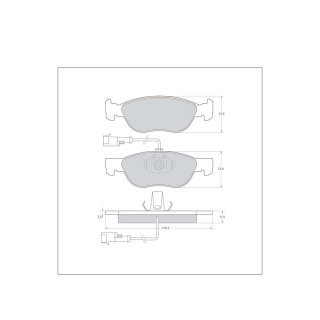 Tarox Bremsbeläge Vorderachse passend für Alfa Romeo 145/146, Fiat Barchetta, Fiat Brava/Bravo, Fiat Marea, Fiat Punto, Lancia Dedra, Lancia Delta