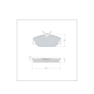 Tarox Bremsbeläge Vorderachse passend für Alpine A610, Renault 25, Renault Alpine, Renault Clio B/C, Renault Laguna, Renault Megane, Renault Safrane, Renault Scenic