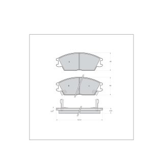 Tarox Bremsbeläge Vorderachse passend für Hyundai Accent, Hyundai Getz, Hyundai Pony, Hyundai S Coupe