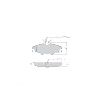 Tarox Bremsbeläge Vorderachse passend für Peugeot 406