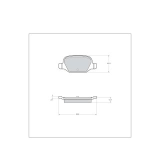 Tarox Bremsbeläge Hinterachse passend für Abarth 500, Fiat 500, Fiat Panda & Fiat Punto