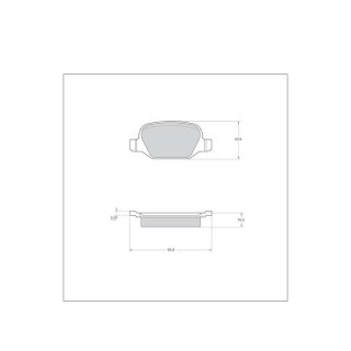 Tarox Bremsbeläge Hinterachse passend für Alfa Romeo 147, Alfa Romeo 156, Alfa Romeo GT & Lancia Lybra