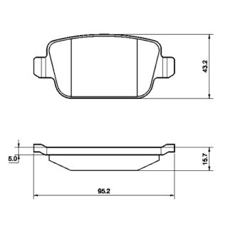 Tarox Bremsbeläge Hinterachse passend für Ford Focus Mk2, Ford Kuga, Ford Mondeo, Ford S-Max