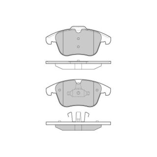 Tarox Bremsbeläge Vorderachse passend für Ford Galaxy III, Ford Mondeo, Ford S-Max, Jaguar XF, Jaguar XK, Land Rover Evoque, Land Rover Freelander, Volvo S60 II/V60, Volvo V70, Volvo XC70