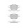 Tarox Bremsbeläge Vorderachse passend für Ford Galaxy III, Ford Mondeo, Ford S-Max, Jaguar XF, Jaguar XK, Land Rover Evoque, Land Rover Freelander, Volvo S60 II/V60, Volvo V70, Volvo XC70
