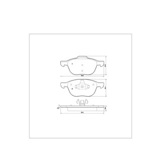 Tarox Bremsbeläge Vorderachse passend für Ford C-Max, Ford Ecosport, Ford Focus C-Max, Ford Focus, Ford Kuga, Mazda 3, Mazda 5, Volvo C30, Volvo S40 II/V50, Volvo V40