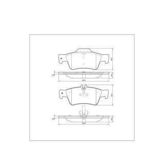 Tarox Bremsbeläge Hinterachse passend für Mercedes CLS-Klasse (C218)(C219) & Mercedes E-Klasse (W210/T210)(W211/T211)(W212/T212)