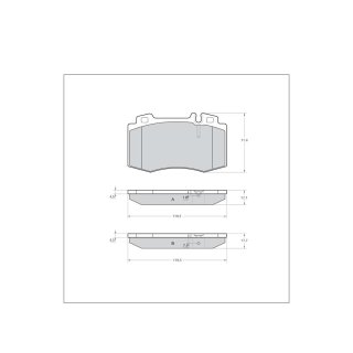 Tarox Bremsbeläge Vorderachse passend für Mercedes C-Klasse (W203/T203/C203), CL-Klasse (C215), CLK-Klasse (C209/A209), CLS-Klasse (C219), E-Klasse (W210/T210)(W211/T211), M-Klasse (W163), S-Klasse (W220), SL-Klasse (R230), SLK-Klasse (R170)(R171)