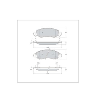 Tarox Bremsbeläge Vorderachse passend für Opel Agila, Subaru Justy III, Suzuki Wagon, Vauxhall Agila