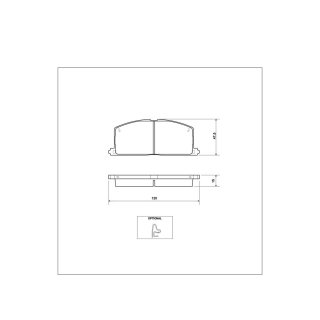 Tarox Bremsbeläge Vorderachse passend für Toyota Camry, Toyota Carina II, Toyota Celica, Toyota Corolla, Toyota MR2, Toyota Starlet, Toyota Supra & Toyota Tercel