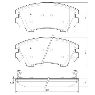 Tarox Bremsbeläge Vorderachse passend für Opel Astra J GTC, Opel Insignia/Sport Tourer & Vauxhall Astra Mk6, Vauxhall Insignia/Sport Tourer