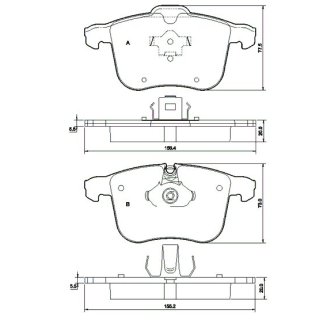 Tarox Bremsbeläge Vorderachse passend für Opel Signum, Opel Vectra C, Saab 9-3, Vauxhall Signum, Vauxhall Vectra