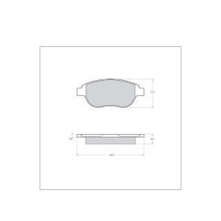 Tarox Bremsbeläge Vorderachse passend für Citroen Berlingo, C4, DS3, DS4, Xsara & Peugeot 206, 207, 208, 307