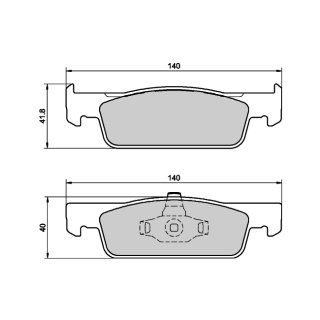 Tarox Bremsbeläge Vorderachse passend für Renault Clio IV & Smart Fortwo Coupe (453)