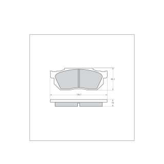 Tarox Bremsbeläge Vorderachse passend für Honda Civic (EC)(AH/AK)(EG3/8)(EE)