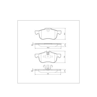 Tarox Bremsbeläge Vorderachse passend für Rover Group 75 & MG ZT