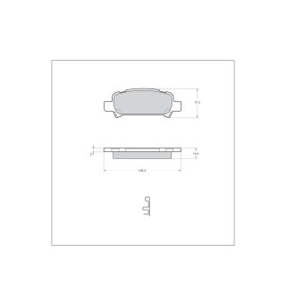 Tarox Bremsbeläge Hinterachse passend für Subaru Forester, Subaru Impreza, Subaru Legacy, Subaru Outback