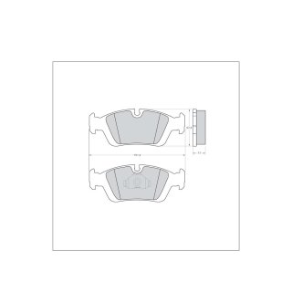 Tarox Bremsbeläge Vorderachse passend für BMW 3er (E36)(E46), BMW Z3, BMW Z4 (E85/E86)
