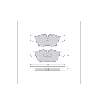 Tarox Bremsbeläge Vorderachse passend für Volvo 850, Volvo 940, Volvo 960, Volvo C70, Volvo S70/V70