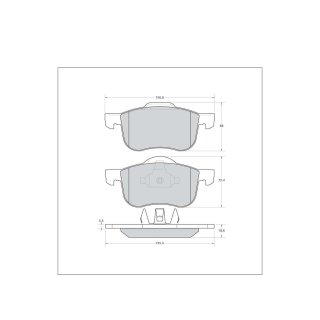 Tarox Bremsbeläge Vorderachse passend für Volvo C70, Volvo S60, Volvo S80, Volvo V70, Volvo XC70