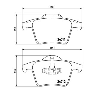 Tarox Bremsbeläge Hinterachse passend für Volvo XC90