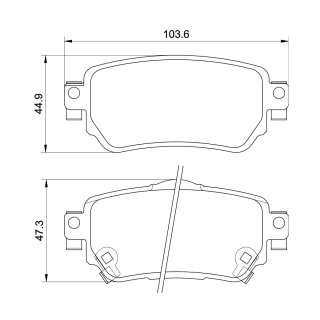Tarox Bremsbeläge Hinterachse passend für Nissan X-Trail Mk3 & Renault Koleos Mk 2