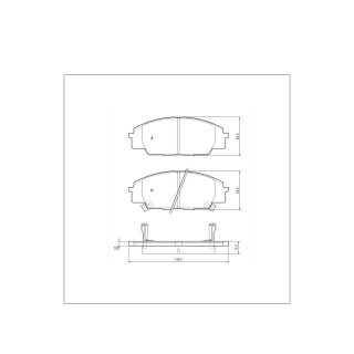 Tarox Bremsbeläge Vorderachse passend für Honda Civic & Honda S2000
