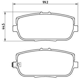 Tarox Bremsbeläge Hinterachse passend für Abarth 124 Spider, Fiat 124 Spider & Mazda MX5 Mk3/Mk4