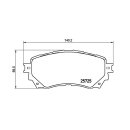Tarox Bremsbeläge Vorderachse passend für Mazda 6