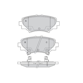 Tarox Bremsbeläge Hinterachse passend für Mazda 3 (BM/BN)
