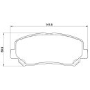 Tarox Bremsbeläge Vorderachse passend für Mazda...