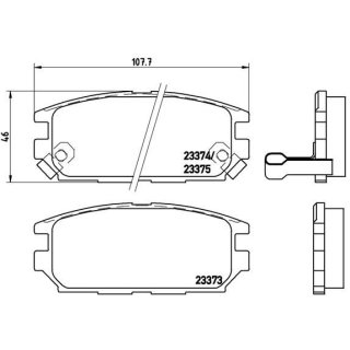 Tarox Bremsbeläge Hinterachse passend für Mitsubishi Lancer