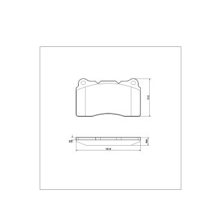 Tarox Bremsbeläge Vorderachse passend für Alfa Romeo, Honda, Maserati, Mitsubishi, Opel, Renault, Subaru, Tesla, Vauxhall & Volvo